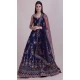 Royal Blue Color Taffeta Silk Fancy Evening Wear Lehenga Choli - 4449154620