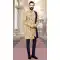 Fawn Brocade Designer Festival Wear Men's Sherwani in Plus Size -4456154718