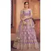 Light Purple Color Net Embroidered Designer Festive Wear Lehenga Choli - 4451154628