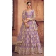Light Purple Color Net Embroidered Designer Festive Wear Lehenga Choli - 4451154628