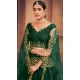 Bottle Green Color Net Embroidered Designer Festive Wear Lehenga Choli - 4451154629