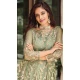 Pista Green Color Pure Butterfly Net Sequence Work Heavy Party Wear Suit- 4458154742