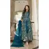 Teal Blue Color Pure Butterfly Net Sequence Work Heavy Party Wear Suit- 4458154743