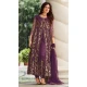 Purple Color Pure Butterfly Net Sequence Work Heavy Party Wear Suit- 4458154744