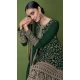 Green Color Embroidery Work Georgette Pakistani Style Palazzo Salwar Kameez - 4475154859