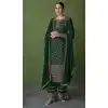 Green Color Embroidery Work Georgette Pakistani Style Palazzo Salwar Kameez - 4475154859
