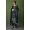 Sea Blue Embroidery Work Georgette Pakistani Style Palazzo Salwar Kameez -4475154861