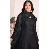 Black Color Net Sequence Work Party Wear Long Gown Dresses - 4483154901