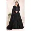 Black Color Net Sequence Work Party Wear Long Gown Dresses - 4483154901