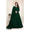 Green Color Net Sequence Work Party Wear Long Gown Dresses - 4483154902