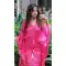 Pink Color Pure Gaji Silk Bandhani Digital Print Party Wear Kaftan Kurti -4486154915