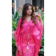 Pink Color Pure Gaji Silk Bandhani Digital Print Party Wear Kaftan Kurti -4486154915