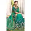 Green Color Dola Silk Stone Work Traditional Designer Wear Saree -4499154986