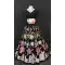 Black Color Thread And Sequence Embroidered Work Georgette Western Style Lehenga - 4503155017
