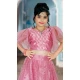 Dark Pink Color Embroidered Party Wear Net Kids Girl Lehenga Choli -4466154820