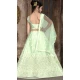 Light Green Color Net Sequence Thread Work Party Wear Kids Girl Lehenga Choli - 4469154832