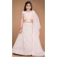 Light Pink Heavy Fox Georgette Kids Girls Party Wear Lehenga Choli -4470154837