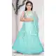 Sky Blue Color Embroidered Net Kids Girls Lehenga Choli -4472154845 