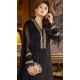 Black Color Embroidery Work Faux Georgette Evening Wear Churidar Suit -4491154948