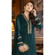 Sea Blue Color Embroidery Work Faux Georgette Evening Wear Churidar Suit -4491154951