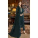 Sea Blue Color Embroidery Work Faux Georgette Evening Wear Churidar Suit -4491154951