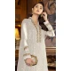 White Color Embroidery Work Faux Georgette Evening Wear Churidar Suit -4491154953