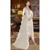 White Color Embroidery Work Faux Georgette Evening Wear Churidar Suit -4491154953