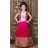 Gorgeous Pink Color Georgette Embroidery Work Designer Girls Wear Lehenga Choli -4477154870