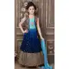 Navy Blue Color Georgette Embroidery Work Designer Girls Wear Lehenga Choli -4477154871