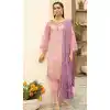  Pink Color Embroidery Work Heavy Georgette Eid Festive Wear Salwar Suit - 4505155053