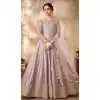 Ethnic Light Purple Color Embroidery Art Silk Pakistani Long Anarkali Salwar Kameez -4506155059