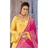 Yellow Color Art Silk Gown Style Readymade Party Salwar Kameez -4511155087