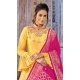Yellow Color Art Silk Gown Style Readymade Party Salwar Kameez -4511155087