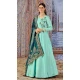 Sky Blue Color Art Silk Gown Style Readymade Party Salwar Kameez -4511155089