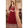Maroon Color Art Silk Embroidered Designer Party Wear Art Silk Salwar Suit -4513155107