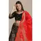 Beautiful Black Color Jacquard Zari Work Traditional Party Wear Lehenga Choli - 451715535