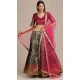 Blue Color Jacquard Gold Woven Work Traditional Party Wear Lehenga Choli - 451715549