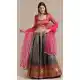 Beautiful Blue Color Jacquard Gold Woven Work Traditional Party Wear Lehenga Choli - 4517155152