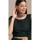 Beautiful Green Color Net Embroidery/Mirror Work Traditional Party Wear Lehenga Choli - 4517155154