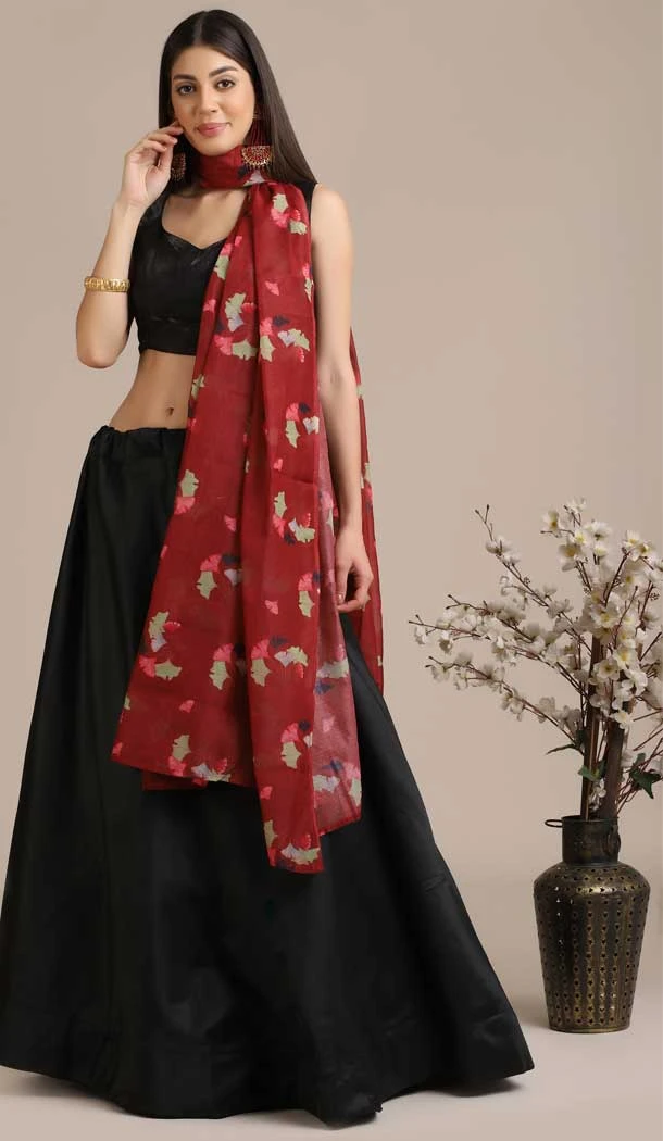 Amazing Black Color Banglory Silk Printed Traditional Party Wear Lehenga Choli - 4517155160