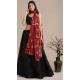 Amazing Black Color Banglory Silk Printed Traditional Party Wear Lehenga Choli - 4517155160