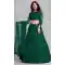 Green Color Embroidery Work Net Traditional Party Wear Lehenga Choli-4518155164
