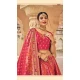Rani Pink Color Embroidery Work Banarasi Silk Wedding Wear Lehenga Choli -4531155264