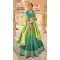 Firozi Color Embroidery Work Banarasi Silk Wedding Wear Lehenga Choli -4531155266