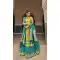 Blue Color Embroidery Work Banarasi Silk Wedding Wear Lehenga Choli -4531155271