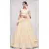 Off White Color Net Embroidery Wedding Wear Lehenga Choli -4534155305
