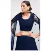 Navy Blue Color Net Embroidery Wedding Wear Lehenga Choli -4534155307