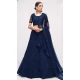 Navy Blue Color Net Embroidery Wedding Wear Lehenga Choli -4534155307