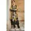 Black Color Digital Printed Velvet Palazzo Style Festival Wear Salwar Kameez -4542155393