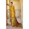 Mustard Color Digital Printed Velvet Palazzo Style Festival Wear Salwar Kameez -4542155394